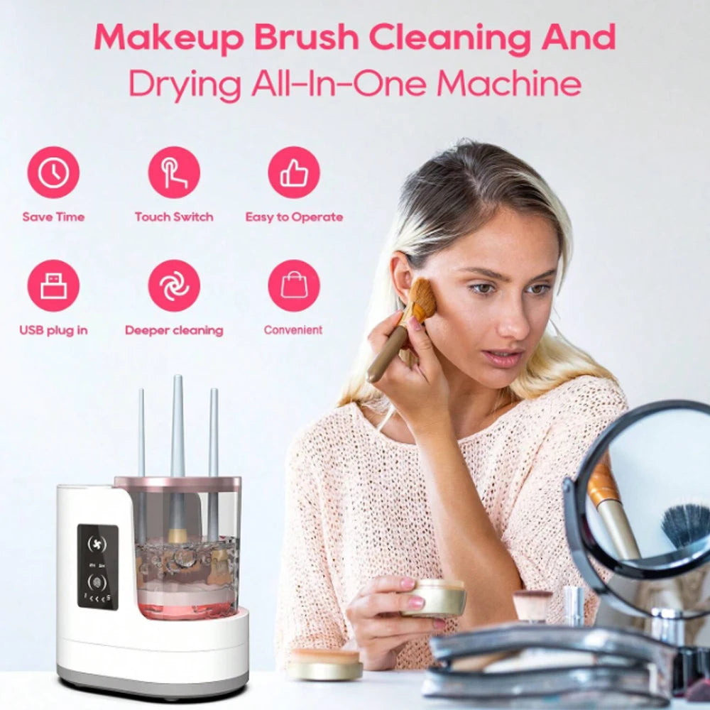 PureBrist™ Luxe – Professional Makeup Brush Cleaning And Fan Drying at Home
