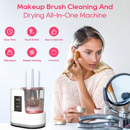 PureBrist™ Luxe – Professional Makeup Brush Cleaning And Fan Drying at Home