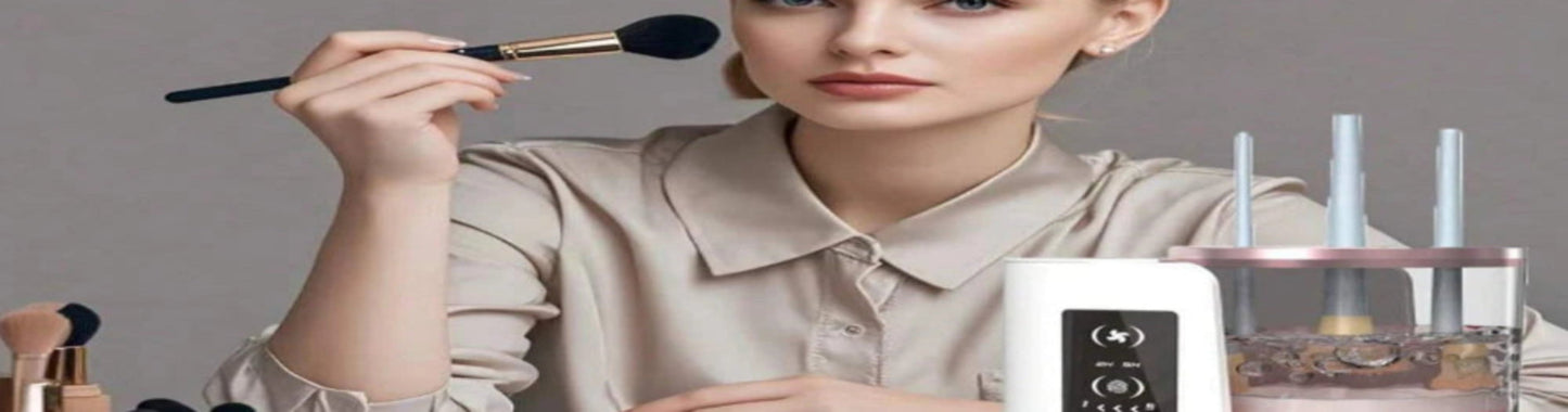 PureBrist™ Luxe – Professional Makeup Brush Cleaning And Fan Drying at Home