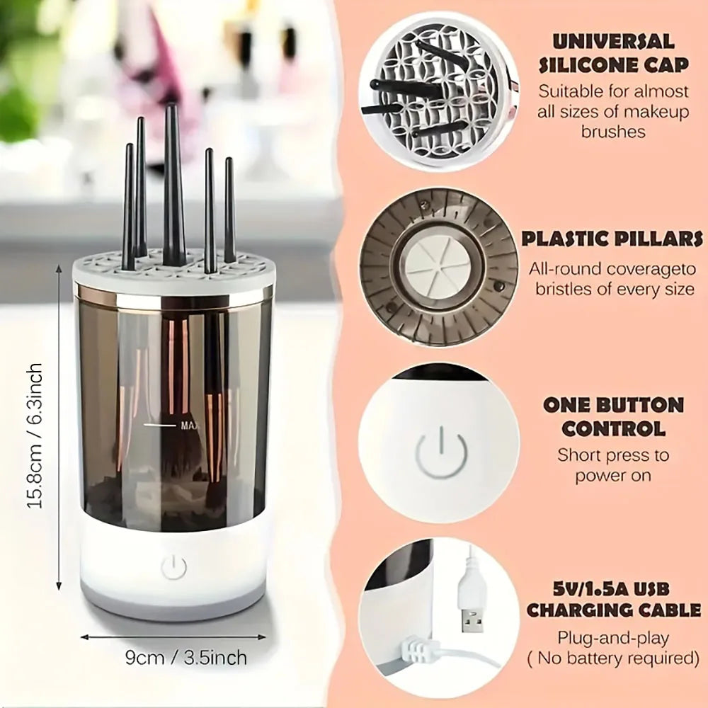 PureBrist™ Pro – Deep Clean Your Makeup Brushes in Seconds