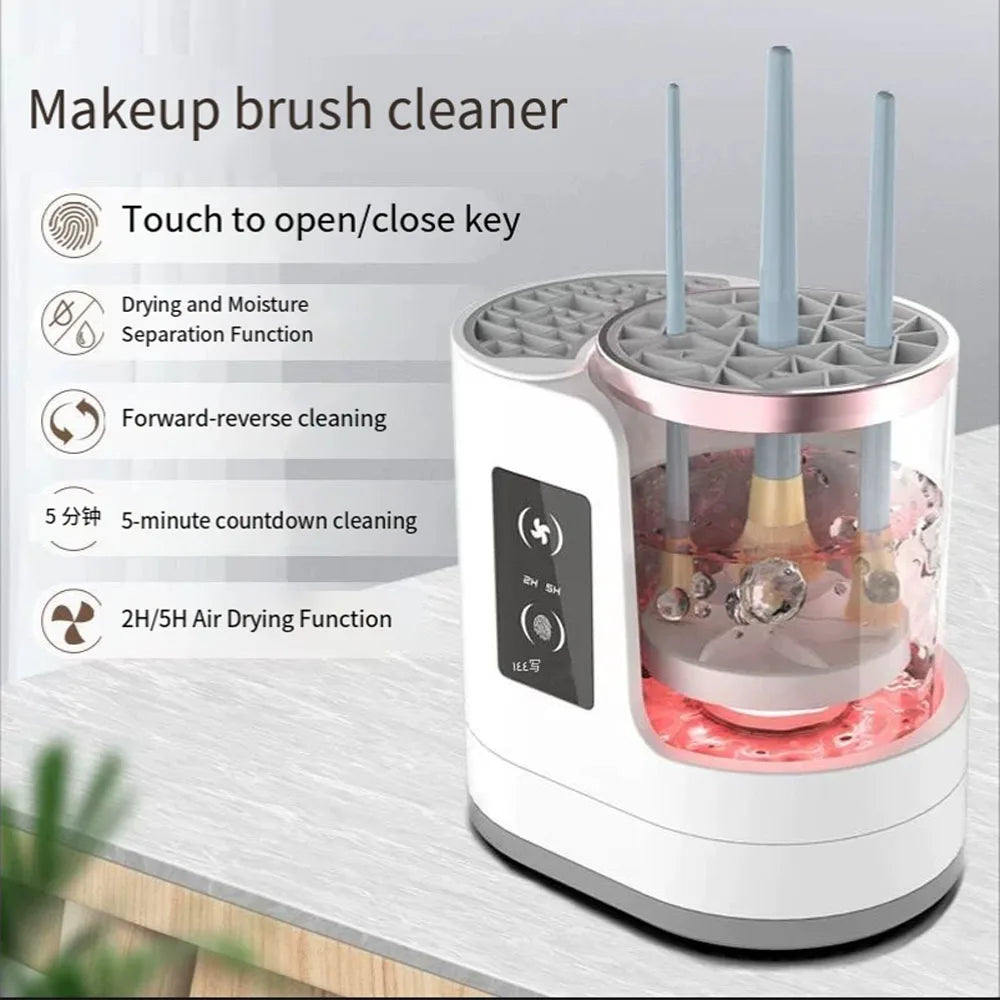 PureBrist™ Luxe – Professional Makeup Brush Cleaning And Fan Drying at Home