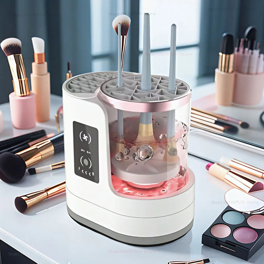 PureBrist™ Luxe – Professional Makeup Brush Cleaning And Fan Drying at Home